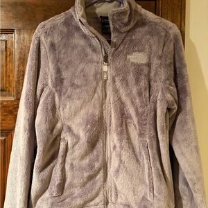 The North Face Women's Medium Plush Teddy Jacket — Gray